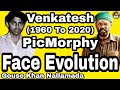 Venkatesh face evolution 1960 to 2020  picmorphies  ll gouse khan nallamada ll