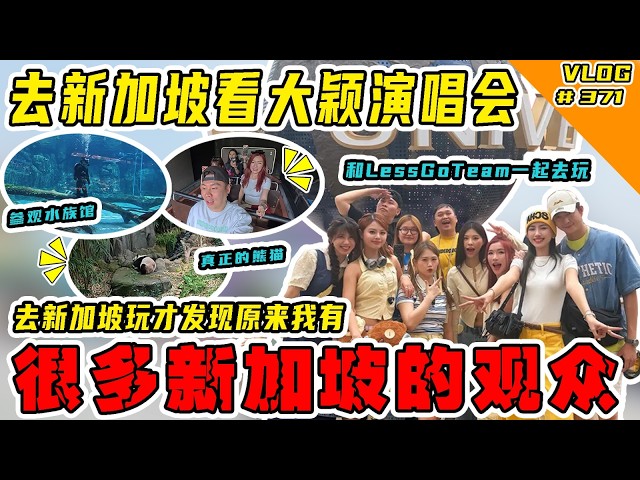 去新加坡看大颖演唱会！跟lessgo team一起去玩！原来我有很多新加坡观众！哇哈哈哈！【Vlog】#371
