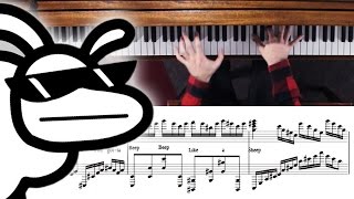 Beep Beep I&#39;m a Sheep Advanced Piano Cover with Sheet Music (asdfmovie10 song)