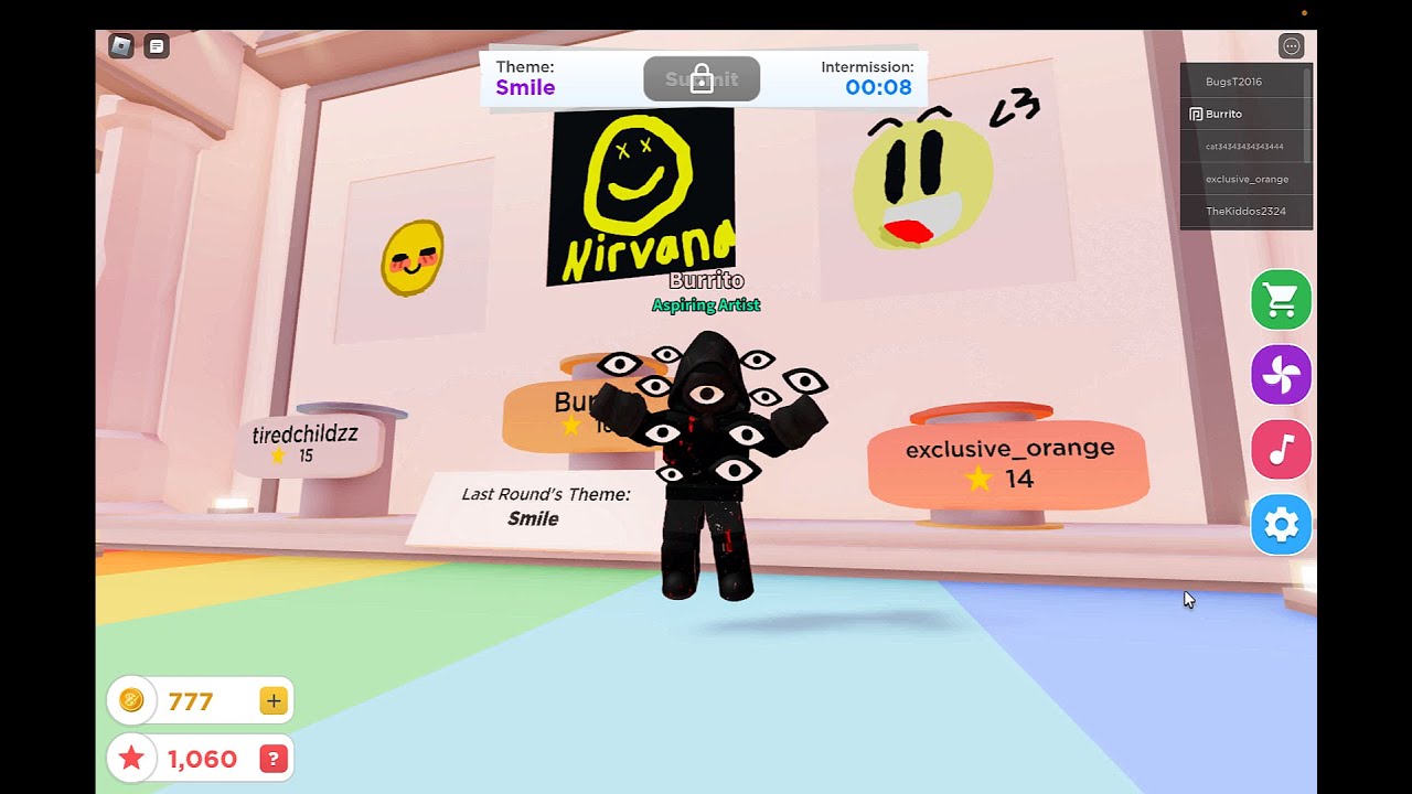i was playing speed draw on roblox and I got 1st placee