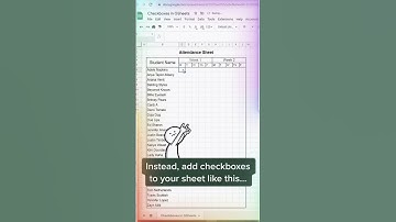 Adding Checkbox ✅ in Google sheets #shorts #excel
