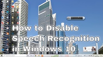 How to Disable Speech Recognition in Windows 10 | NemtechOfficial