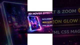 3D Image Hover Effect Using HTML CSS ⚡ #coding #programming #frontendcourse