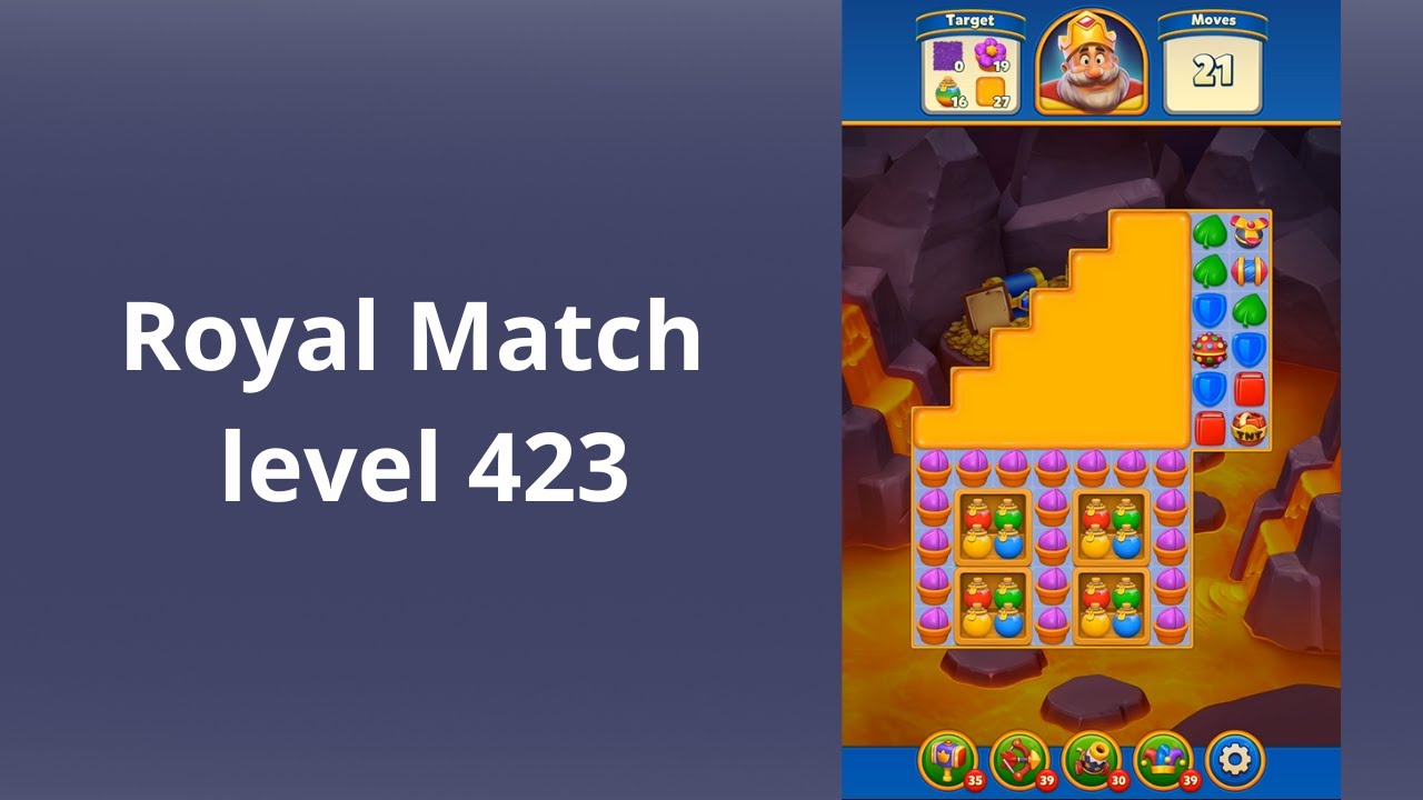 Royal match level 423 boosters youtube