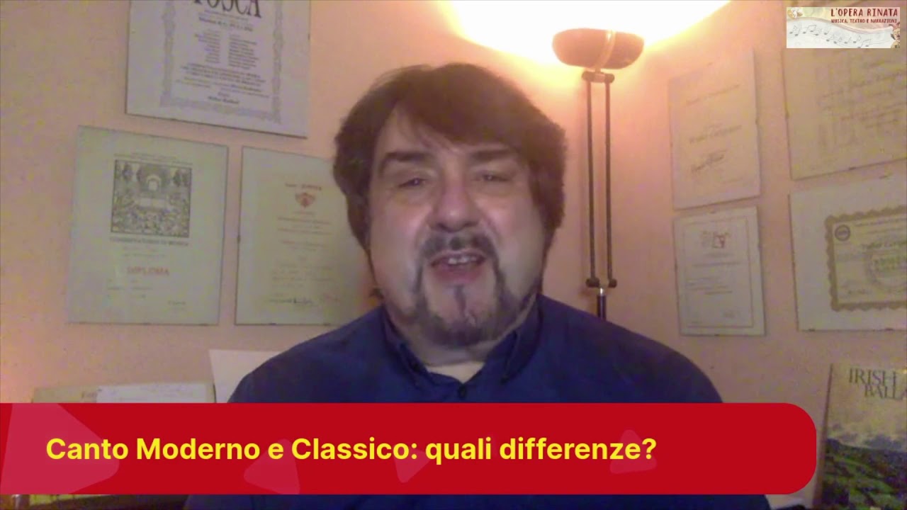 Differenze fra canto lirico e canto moderno, prima parte.