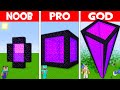 WHAT is INSIDE NEW NETHER PORTAL in Minecraft NOOB vs PRO vs GOD?