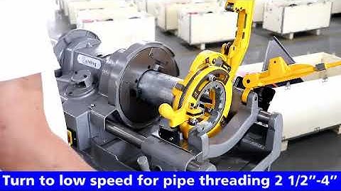How to Use C·Cutting SQ100F Pipe Threading Machine Threading on 4 Inch Steel Pipe