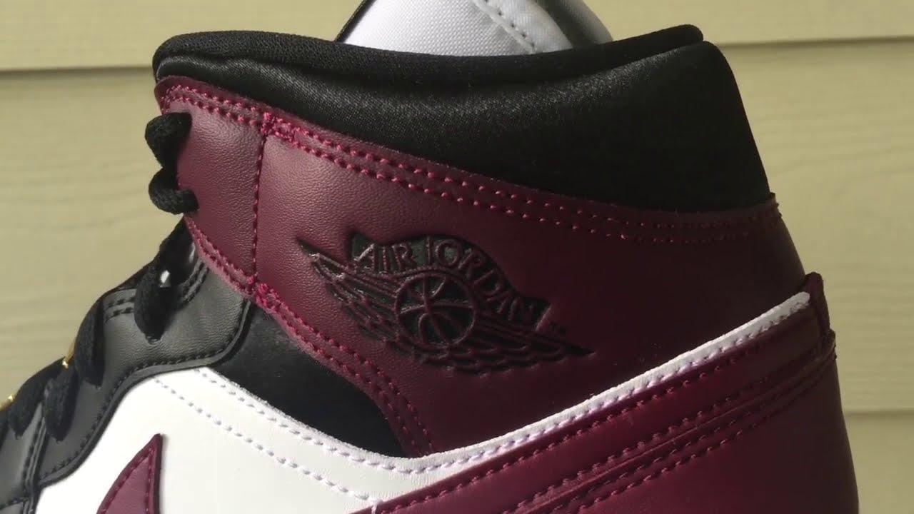 air jordan 1 burgundy and black
