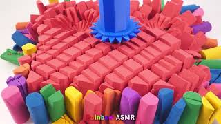 KidzFun - Satisfying Video l How to make Rainbow Photo Frame Cake  Kinetic Sand Pillar Cutting ASMR screenshot 5