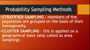 Random Sampling / Sampling Method