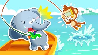 Kartun Anak | AWAS KETAWA! Dari Lupa Pasang Umpan Sampai Narik Sesuatu yang BESAR BANGET! 😂