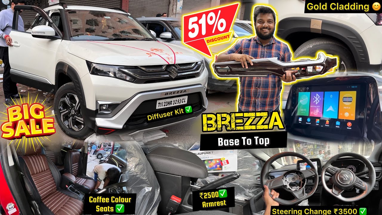 2024 Brezza Lxi Base to Top Modification With Price Brezza Base to Top ...