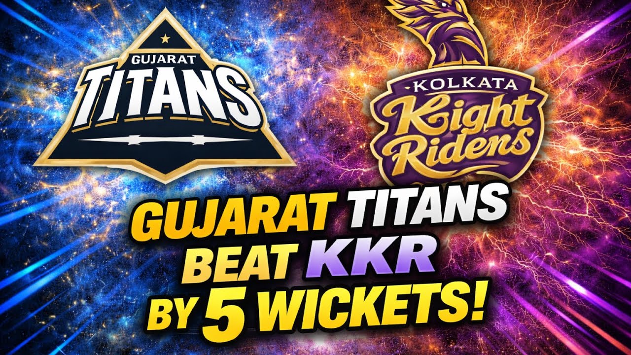 Gujarat Titans won by 5 wickets over KKR | KKR , MI & CSK in bottom of the table #ipl #ipl2026