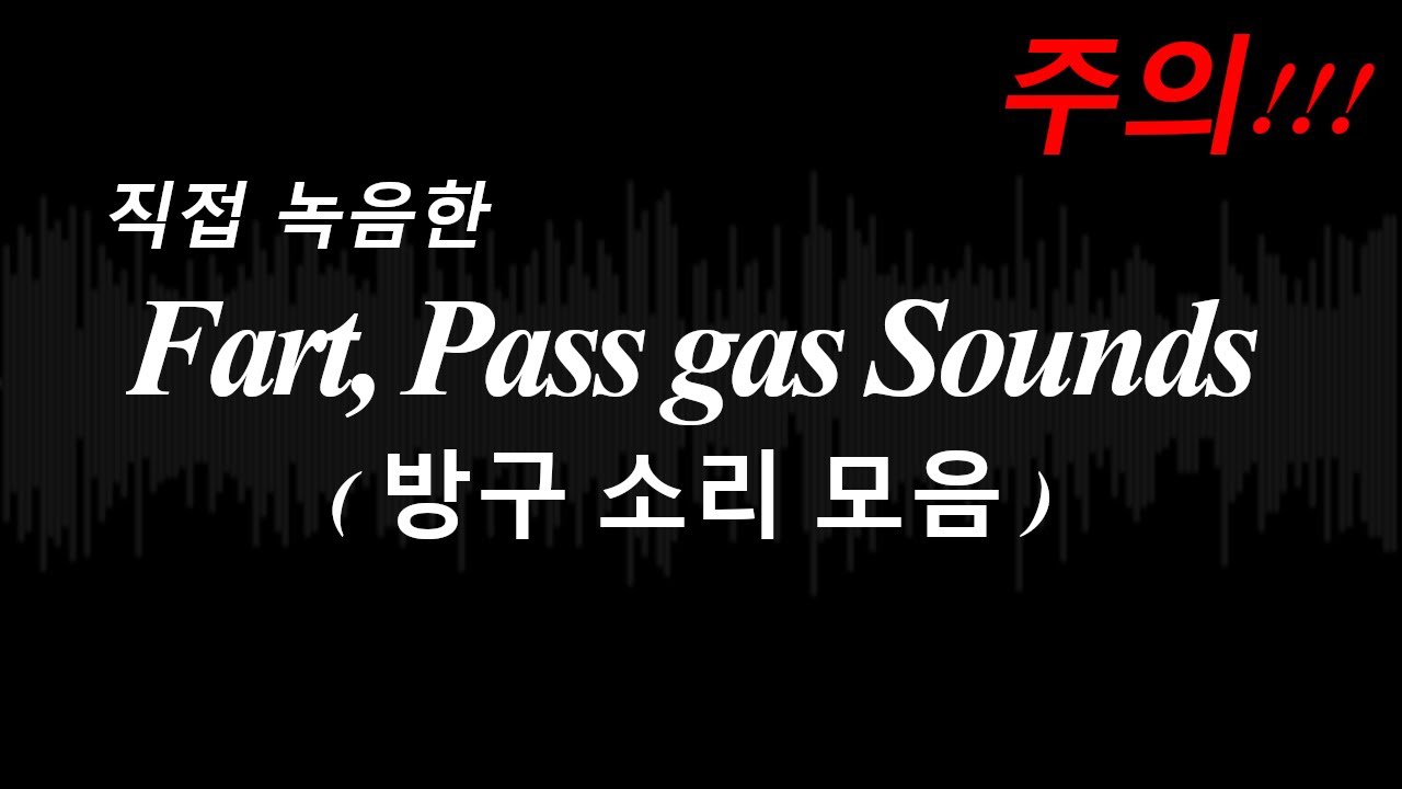 [무료효과음]방구뀌는 소리 총 모음 / 방구소리, 뽀오옹소리 / Soundeffects / Passgass, Fart