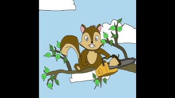 Squirrel 🐿️ Trying to Get Into an Acorn 🌰