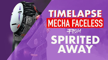 I DRAW MECHA FACELESS from “SPIRITED AWAY”  ghibli animation movie | PROCREATE TIMELAPSE