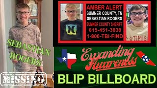 #SebastianRogers Expanding Awareness Billboards San Antonio, TX #missing #Live