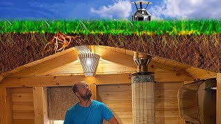 Built a Dream Underground Sauna Alone! 4,5 Months in 17 minutes. Diy