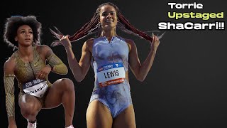 ShaCarri VS Torrie Lewis in Track and Field Thrilling 200 Meters Race.