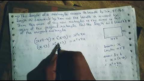 The length of the rectangle exceed its breadth by 7 cm.if the length is decreased by 4cm