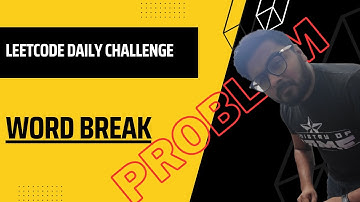 Leetcode Coding Challenge [ 139 Word Break ] #leetcode
