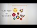 DIY Wall Decoration from Handpainted cardboard | Door makeover on budget | Best out of Waste |