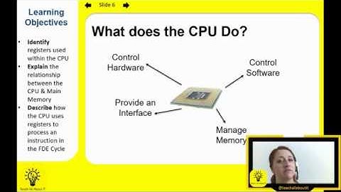 GCSE Computer Science : The CPU