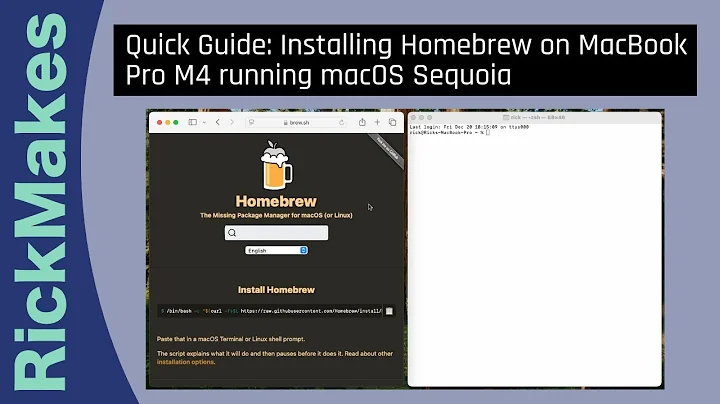 Quick Guide: Installing Homebrew on MacBook Pro M4 running macOS Sequoia