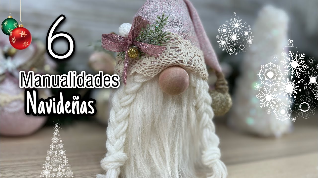 6 Adornos NAVIDEÑO con RECICLAJE/Chic/Manualidades para adornar en navidad 2022/Natal DIY