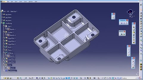 CATIA Tutorial - PartDesign Exercise 5 - v1