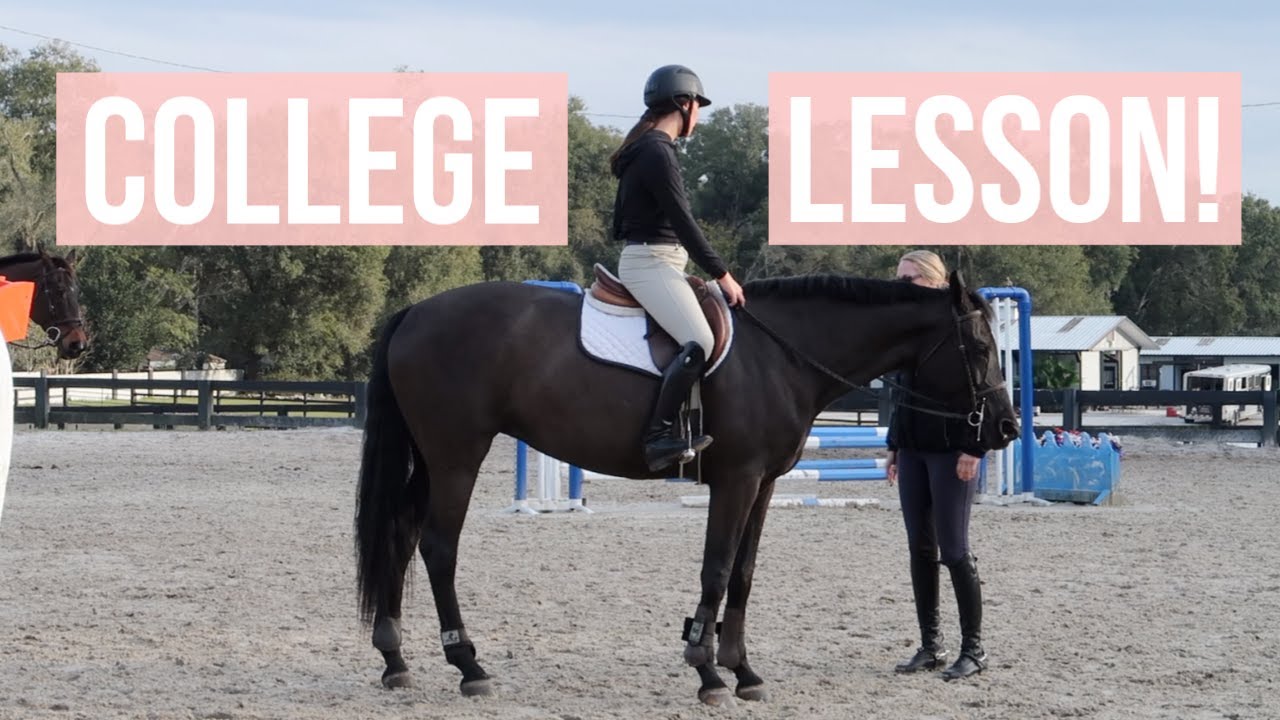 ⁣College Eq Team Lesson Vlog! | Equestrian Prep