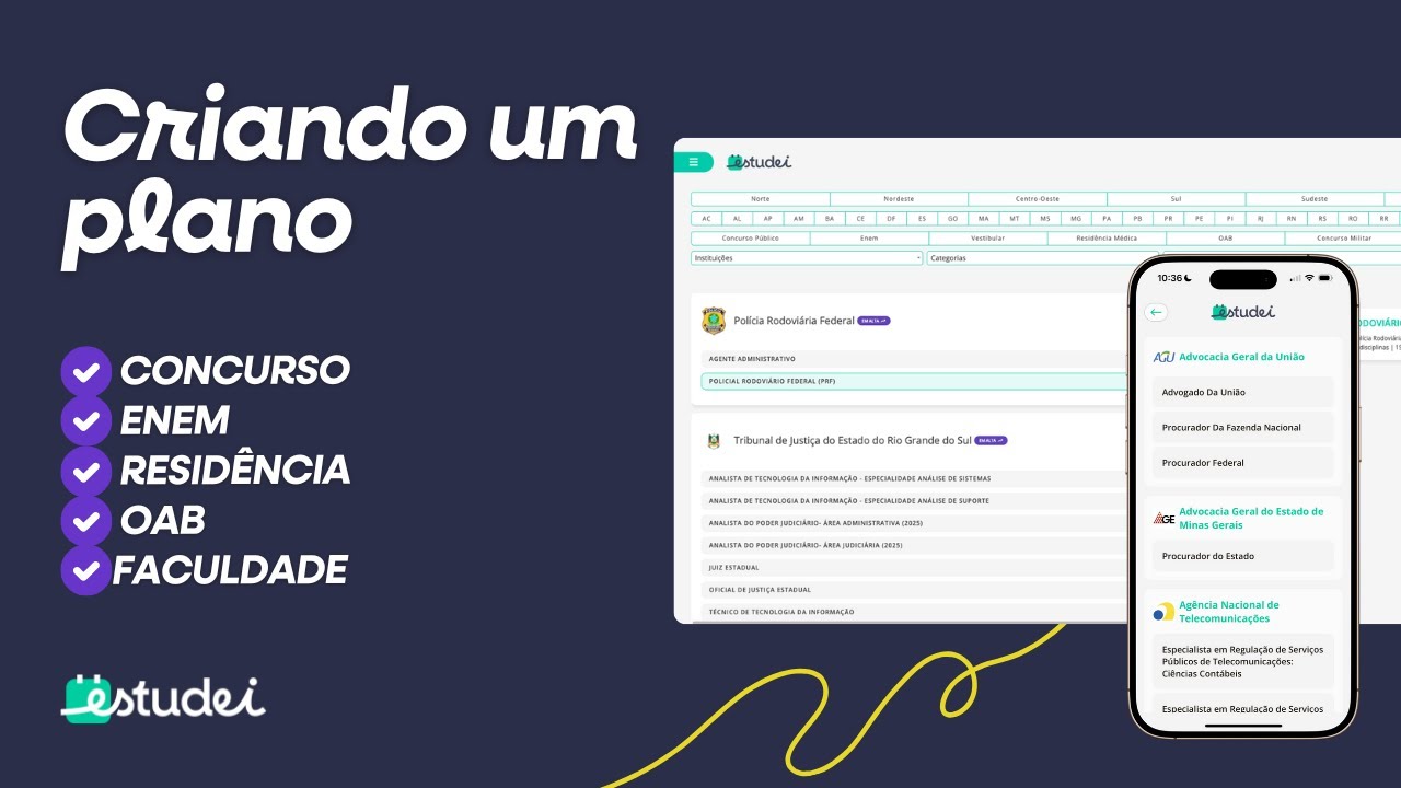 01 - Plano: Criando seu Primeiro Plano | Estudei - YouTube