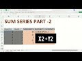 Sum series part -2 ( sumx2my2, sumx2py2 and sumxmy2)#excel #computereducation