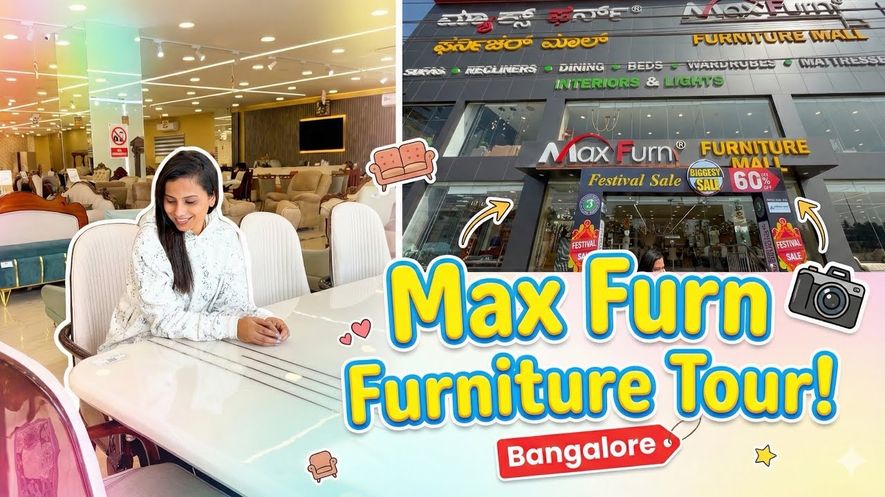 Furniture Shopping Vlog 🏠✨ | Max Furn Nelamangala Bangalore | Home Setup