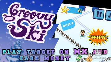play target on MX player and earn  💸💰 || playing groovy ski ⛷️ and  💸💰🤑||earn money by playing games