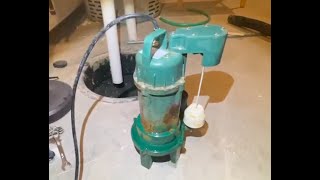 Fixing Basement Sewage Ejector Pump (Float Switch on a Zoeller 212 Pump)