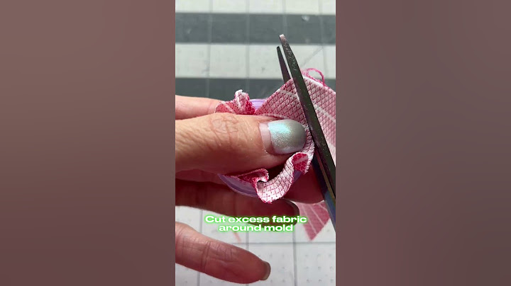 Cover a button in fabric with me ;)