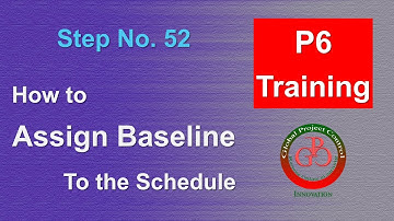 🔴 How to Assign a Baseline to the Schedule in Primavera P6