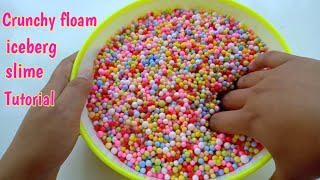 Cara membuat Rainbow crunchy floam slime