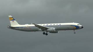 Lufthansa Airbus 321 D-Aisz Landing Malaga Lemg New Retro Livery