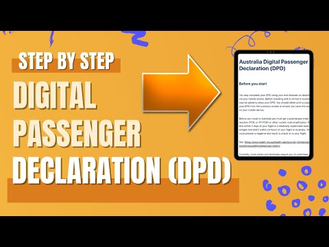 How to complete DPD (Digital Passenger Declaration) Australia