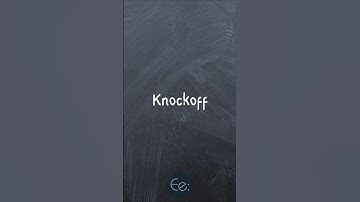 Knockoff 👜❌ What Does It Mean? #english #words #casual #phrases #expression #meaning #esl #tips