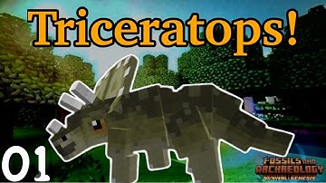 Hatching my very own DINOSAUR in Minecraft! | Fossils and archeology mod episode 1