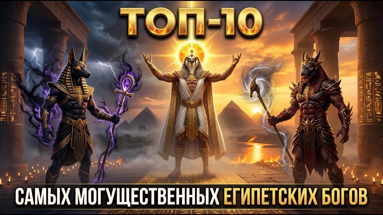 ТОП-10 самых могущественных египетских богов: от тьмы до верховной власти