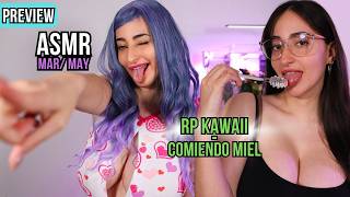 4K ASMR [RP] Kawaii 🌸 MAQUILADORA | COMIENDO MIEL 😍 | [PREVIEW MEMBERS] ❤️
