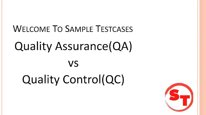 Difference Between Quality assurance and Quality control | QA vs QC