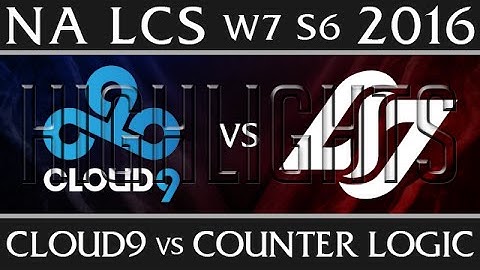 Cloud 9 vs CLG | Highlights NA LCS W7D2 2016 Spring S6 | C9 vs CLG Week 7