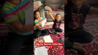 Big Sis Teaches Little Bro