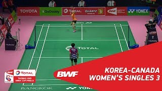 Uber Cup | WS3 | Se Young AN (KOR) vs Brittney TAM (CAN) | BWF 2018