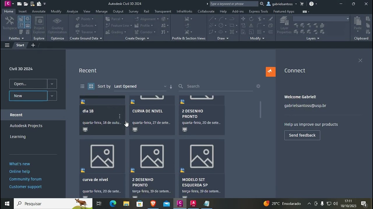 como mudar o estilo dos pontos no civil 3d